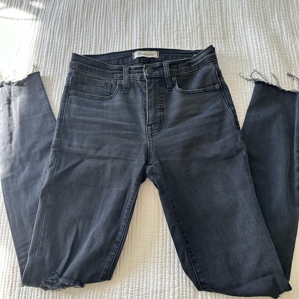 Madewell 9” High Rise Skinny Black Jeans